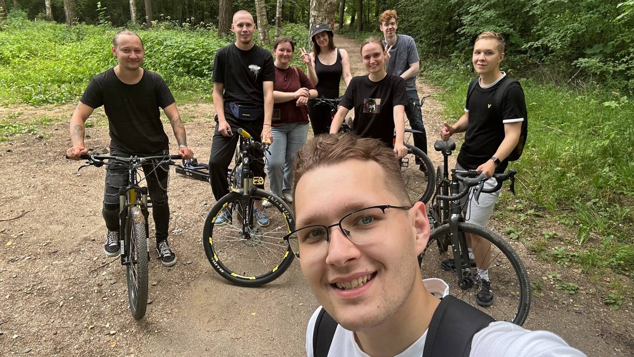 Командная поездка на велосипедах